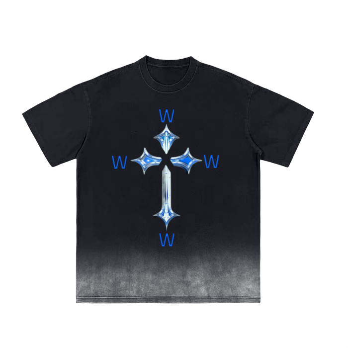 WXW Cross Washed Gradient T-Shirt