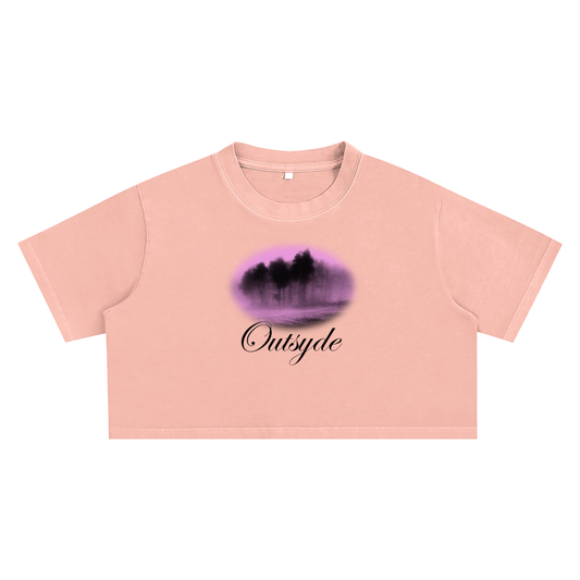 Snow Washed Crop Top