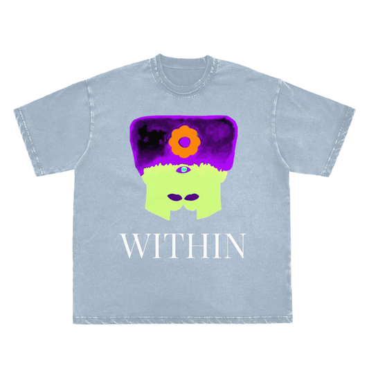 Twins Within Frayed Vintage Washed T-Shirt