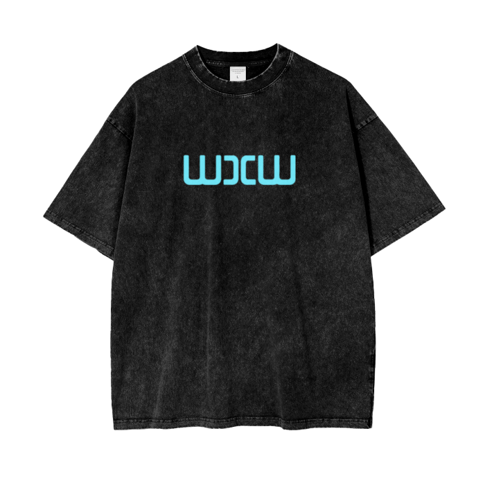 WXW Logo Acid Wash Oversize T-Shirt